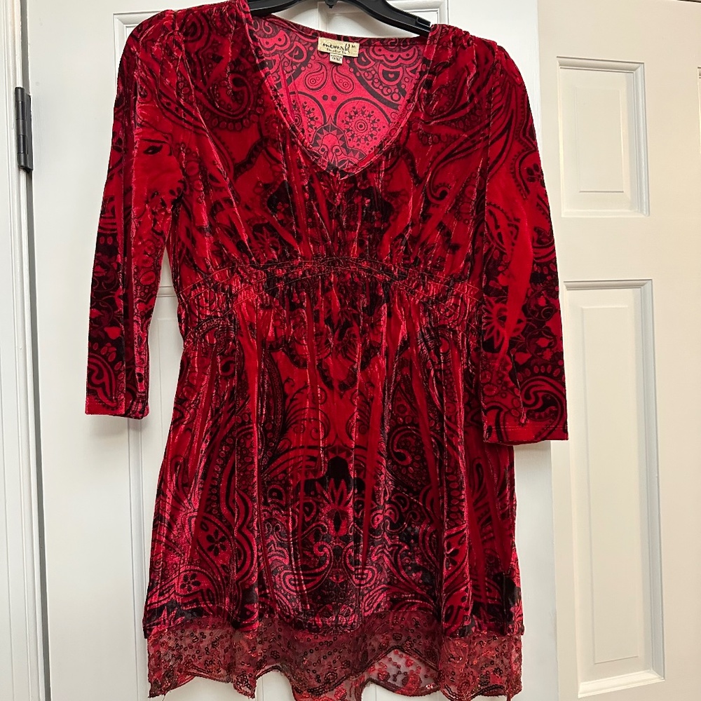 Velvet top